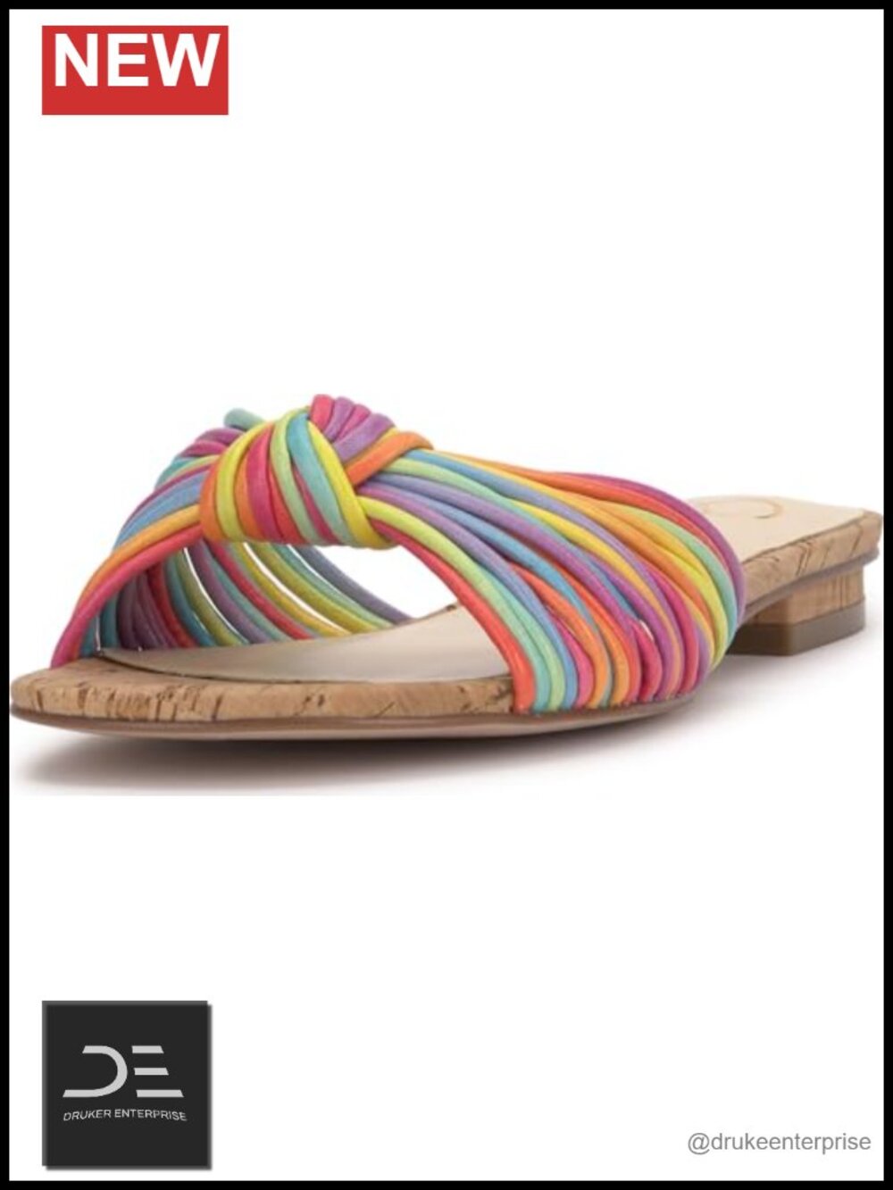 Jessica Simpson Dydra Knotted Slide Sandals Women's Faux Leather Open Toe
